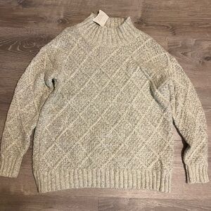 Bohme small women’s Beige Cable Knit Sweater nwt